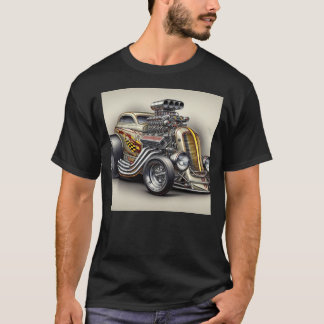 Custom Classic Dragster car  T-Shirt