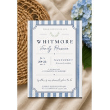 Custom Classic Family Reunion - Blue Watercolor