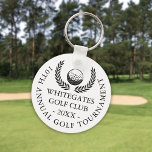 Custom Classic Golf Club Tournament  Keychain<br><div class="desc">These keychains are ideal for all golf club tournaments,  featuring a classic wreath and golf ball design. Personalize with the golf tournament name,  club name,  and year. Designed by Thisisnotme©</div>