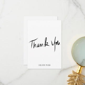 Custom Classic Hand-Painted Thank You Card