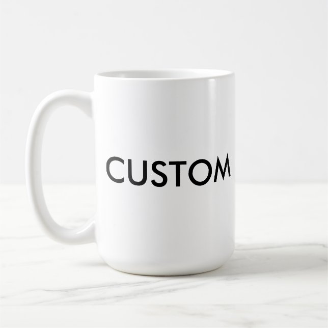 Custom Classic Large 15oz WHITE Mug (Left)