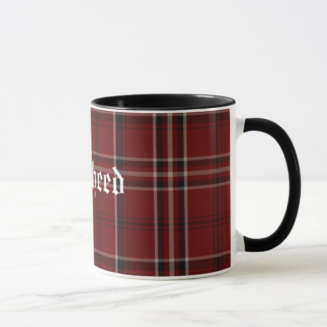 Custom Classic Lougheed Tartan Plaid Mug (Right)