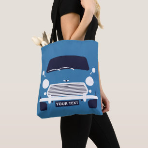 Custom Classic Mini Cooper car tote bag