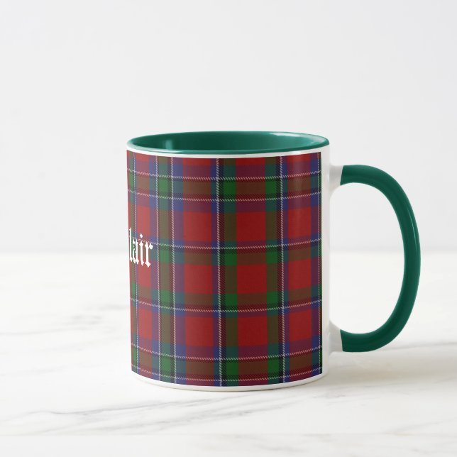 Custom Classic Sinclair Tartan Plaid Mug (Right)