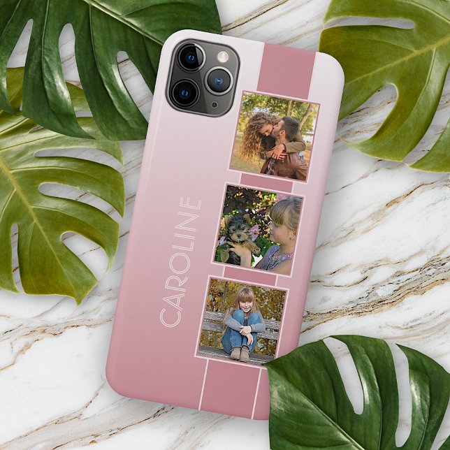 Custom Classy Photos Ombre Dusty Blush Rose Pink Case-Mate iPhone Case (Creator Uploaded)