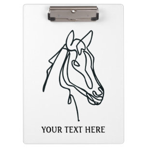 Custom clipboard for horse riding school