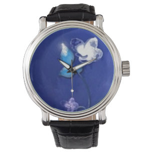 Custom clock flower watch