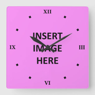 Custom Clock Template Black Roman Numerals