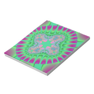 Custom Clover Green Flower Notepad