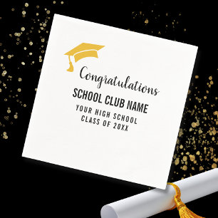 Custom Club Graduation Party Napkin