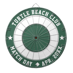 Custom Club Name Personalized Olive Green Dartboard