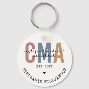 Custom CMA Certified Medical Assistant  Keychain
