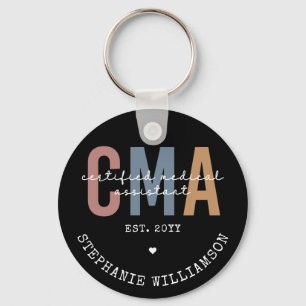 Custom CMA Certified Medical Assistant Keychain