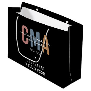 Custom CMA Certified Medical Assistant Large Gift Bag