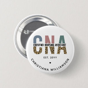 Custom CNA Certified Nursing Assistant Gifts 2 Inch Round Button