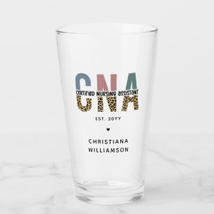 Custom CNA Certified Nursing Assistant Gifts Glass