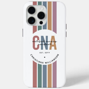 Custom CNA Retro Certified Nursing Assistant Gifts iPhone 15 Pro Max Case
