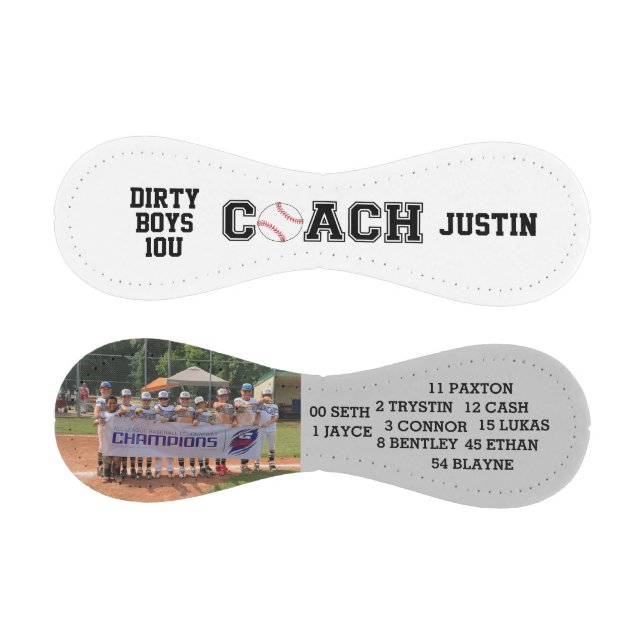 Custom coach baseball gift - team photo (Panels)
