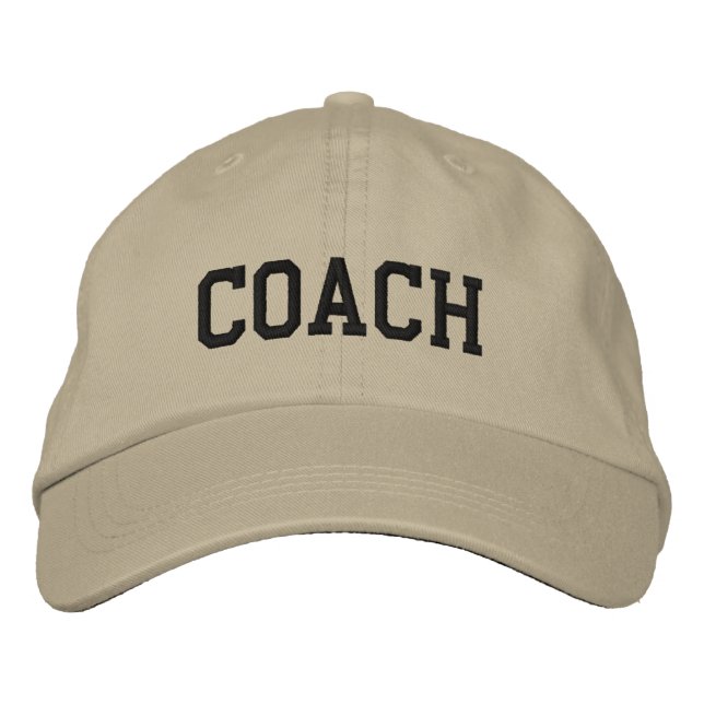 Custom Coach Gift Embroidered Hat (Front)
