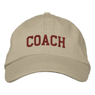 Custom Coach Gift Embroidered Hat