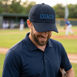 Custom Coach Gift Embroidered Hat