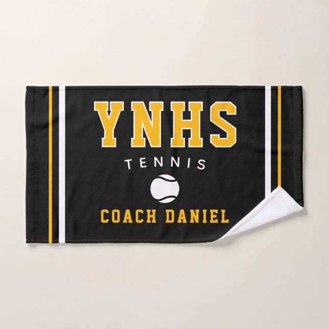 Custom Coach Towel – Personalized Tennis Team Gift (Hand Towel)