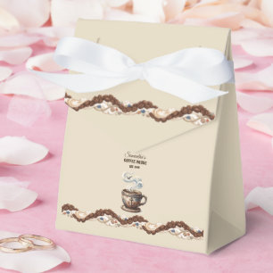 Custom Coastal Cafe Branding  Favor Box