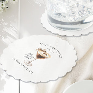 Custom Coaster 90th Birthday Espresso Martini