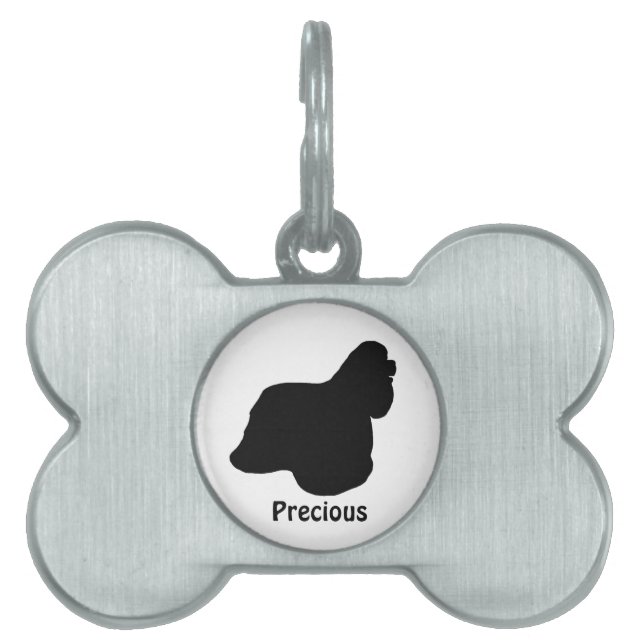 Custom Cocker Spaniel Dog Tag (Front)