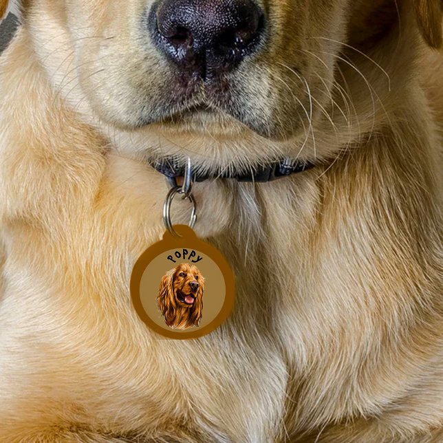 Custom Cocker Spaniel Photo | Personalized  Pet Tag (Creator Uploaded)