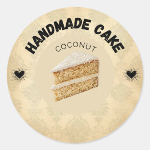 Custom Coconut Cake Labels Personalized Bakery P