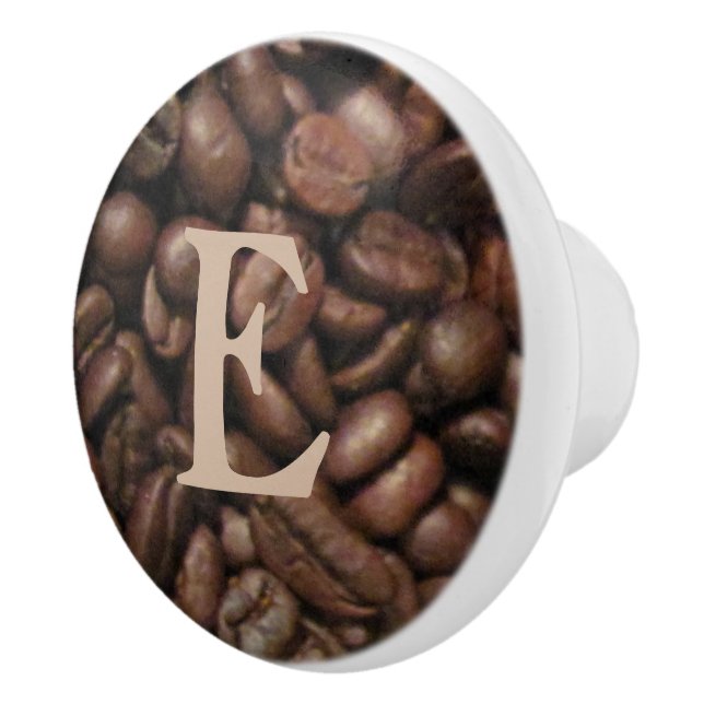 Custom Coffee Beans - cabinet knob (Right)