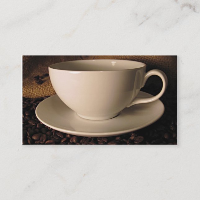 Custom Coffee Business Card (Front)