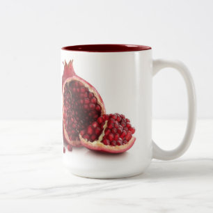 custom coffee mugs--POMEGRANATE Two-Tone Coffee Mug