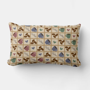 Custom Coffee Patterned Pillow