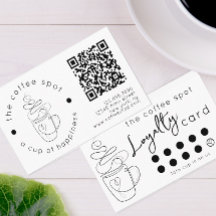 Custom Coffee Shop Add Your Logo Modern Loyalty