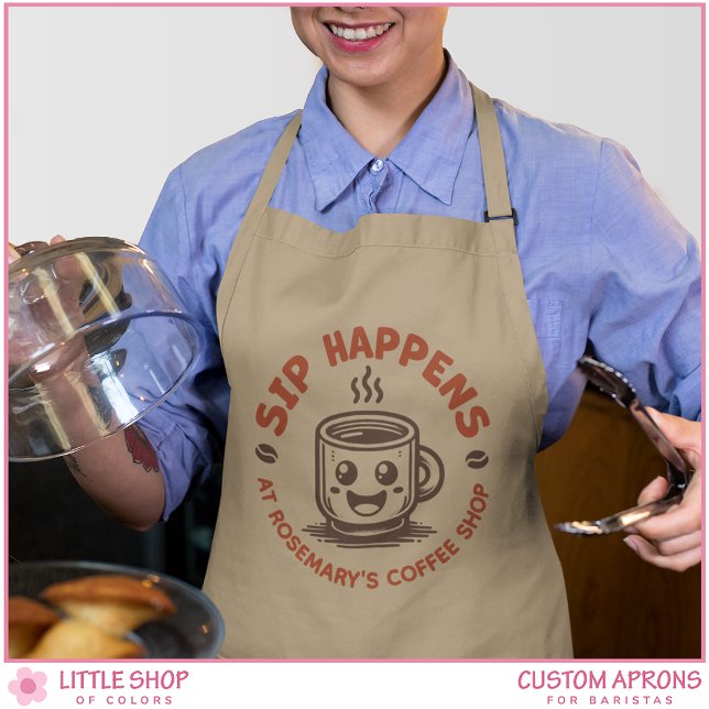Custom Coffee Shop Cafe Barista Apron (Creator Uploaded)