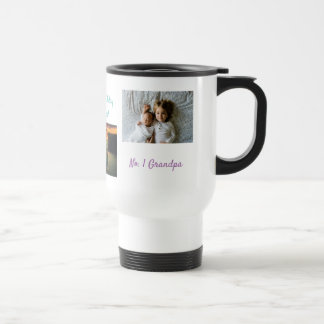 Custom Collage 3 Photo Personalized Grandma Travel Mug