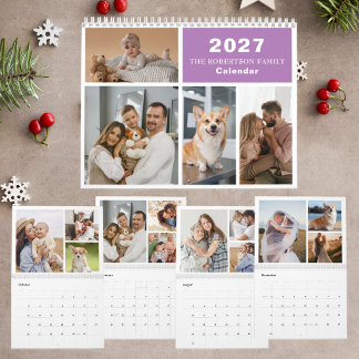 Custom Collage Modern Family - 40 Photo 2027 Calendar