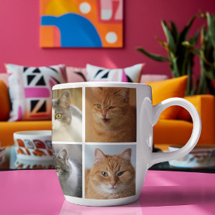 Custom Collage Photo Personalized Instagram Two-Tone Coffee Mug