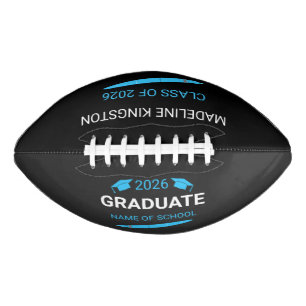 Custom College School Graduation 2026 Football