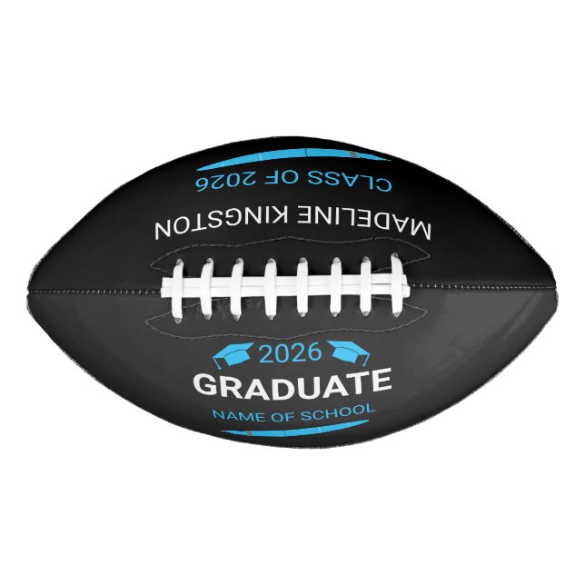 Custom College School Graduation 2026 Football (Front)
