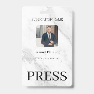 Custom Color Add Logo Photo Photographer Press Bad Badge