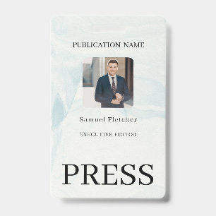 Custom Color Add Logo Photo Photographer Press Bad Badge