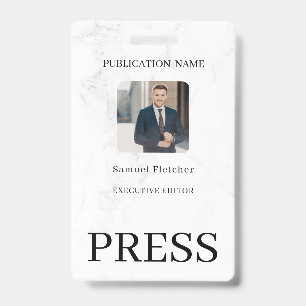 Custom Color Add Logo Photo Photographer Press Bad Badge