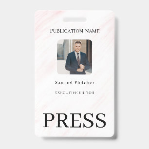 Custom Color Add Logo Photo Photographer Press Bad Badge