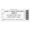 Custom Color Concert Ticket Party Invitation