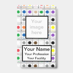 Custom Color Flash Cards - School Series Badge
