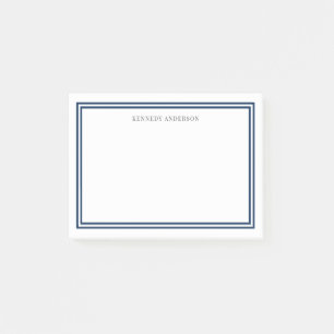 Custom Color Modern Classic Borders Personalized Post-it Notes