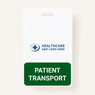 Custom Color Patient Transport Companion Badge